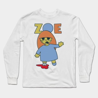 Zoe - the cute little zombie girl Long Sleeve T-Shirt